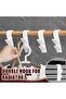 8-piece radiator hook set, white towel hooks, bathroom towel hooks, suitable for all bathrooms and kitchens, detachable (white). - 2