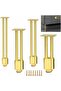 Aluminum Furniture Legs (4-Piece Pack) – Replacement metal legs for tables, cabinets, and beds – sturdy and durable support (gold, 20 cm)