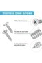 20-piece metal mounting bracket set, 20x20mm stainless steel assembly bracket, with 40 screws, for furniture fixing and repair. - 4