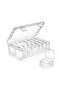 Small storage boxes with lids, transparent small boxes, mini empty boxes