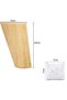 A set of 4 oak furniture legs, 10 cm wide – angled legs, suitable for tables, beds and wardrobes – includes mounting plate and screws. - 2