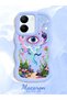 Vivo Y36 4g Compatible Colorful Psychedelic Eye Mushroom Drawing Flat Print Case