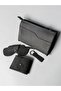 100% Genuine Crazy Cowhide Leather (Handbag, Wallet, Glasses Case, Keychain) Set Stylish and Minimalist - 2
