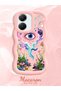 Poco X7 Pro Compatible Colorful Psychedelic Eye Mushroom Drawing Flat Print Case