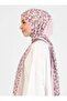 Striped Leopard Patterned Shawl - Mink - 3