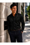 Satin Look Men's Shirt Long Sleeve Slim Fit Classic - 2