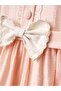 Nostalgic Collar Detailed Bowknot Girls' Dress - 5