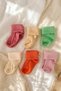 Cloudstep 6-Pack Premium Cotton Soft Textured Curled Toe Baby Socks Set - Colorful & Antial - 3