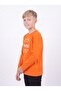 Boy's Round Neck Sweatshirt with Print Detail - 3