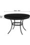 Outdoor round table cover, waterproof patio furniture cover, UV - resistant and fade - resistant patio cover, for outdoor round tables, black,... - 2