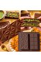 2 Pcs 2-in-1 Deep Silicone Chocolate Plate Molds, Non-Stick Dubai Chocolate Bar & Praline Making Casting Tray - 4