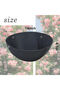 (14-inch) Three-pc hanging basket liner, flower pot liner, window frame hanging flower pot installation, simple moisture-retaining hanging basket... - 2