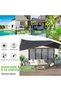Shade netting, 3 x 3 meters, sun protection, 95% UV protection, windproof, for greenhouses, gardens, pergolas, terraces, lawns, and pet shops. - 3
