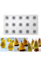 Pear-shaped silicone mold, 15 holes, suitable for making mousse, cakes, French desserts, 3D silicone mold. - 2