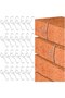 48pcs Brick Hangers | No Drill Outdoor Christmas Picture Pendants, Hooks Clamp Wall Stocking Holders, for Lighting Plants Garlands Pictures Stocking - 5