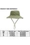 Children's fisherman's hat, UV protection, breathable cotton, wide brim, boys' and girls' summer beach hat - military green - S - 4