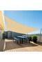 Rectangular sunshade sail, waterproof and UV resistant, suitable for patios, gardens, and lawns, 2 x 3 meters, sand yellow. - 4