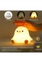 Penguin-shaped children's night light, made of silicone, dimmable, soft touch control, bedside lamp, with timer and two brightness levels. - 2
