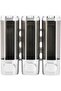 Wall-Mounted Soap Dispenser - 3 x 300 ml - Silver