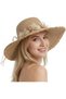 Wide-brimmed soft gauze hat for women, sun protection, lace floral folding beach hat, UV protection, travel, summer, outdoor.