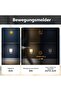 Three LED nightlights, dimmable, warm white light, with motion detector and light sensor, suitable for stairs, bedrooms, and hallways. - 3