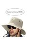Men's sun hat, summer style, wide brim, UV protection, sun protection, Foldable, For outdoor activities such as gardening, fishing, & travel - 2