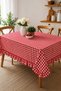 Ruffled Tablecloth Stain-Resistant Wrinkle-Free Pitikare Printed - 2