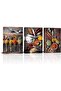 30x40 cm 3 Panel Gallery Wrapped Canvas | Kitchen Spice Wall Art | Cooking Herbs Decor