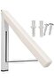 Modular clothes hanger - extendable and foldable - aluminum, white - suitable for both indoor and outdoor use. - 2