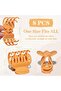 8-Pack Matte Medium Hair Claw Clips with Double-Row Teeth, Strong Grip Hair Accessories for Fine Hair - 4