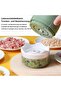 250ml USB Rechargeable Electric Mini Garlic & Vegetable Chopper - Multi-Functional Food Processor (White) - 5