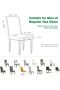 4-Pack Stretch Universal Dining Chair Covers & Protectors. - 3