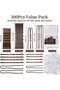 300-Piece Hair Grabs & Hair Belts Set – 3 Sizes Brown Hair Grabs for Women - 5