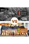4-piece skewers - SS grill rack - skewer accessory for gas grills - grill rack for 6 skewers - For outdoor - camping - hiking or picnic barbecues - 5