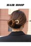 Set of 2 U-shaped French hairpins for women: metal hairpins for thick hair & French twist - hairpin fork - holds updos, buns, chignons (gold/silver) - 2
