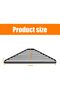 Sink Drain Rack, Roll-up Dish Rack, Triangular Corner Rack, Integrated Cast Iron, Sturdy, for Kitchens, Cups, Fruits, Black. - 2