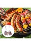 Two-piece scissors & BBQ tongs set - non-slip & heat-resistant - SS - For Kitchen cooking - baking - & grilling - making it easy to flip & hold food - 4
