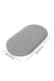 Non-slip suction cup shower mat, oval bathroom mat, Geschikt voor bathtub and shower enclosure, anti-fall massage foot mat - grey - 2