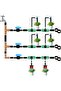 10 units - 1/2 inch barbed drip valves - 1/2 inch shut-off valves - straight-through ball valves - suitable for drip or sprinkler systems - 16 mm - 3