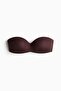 Padded microfibre bandeau bra - 5