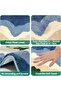 Bathroom mat, non-slip, super absorbent, machine washable, soft and comfortable rug for kitchens, bathrooms, indoors and outdoors (40 x 60 cm) - 2