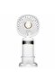 Handheld fan, rechargeable, portable fan, 5 wind speeds, 3600mAh battery, foldable desktop fan with LED display, personal handheld fan, powerful...