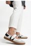 Menja White Skin Velcro Ballerina Shoes - 3
