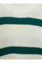 Esvab • Modern & Distinctive Zero Roba Collar Striped Girls' Knitwear Sweater - 3