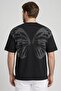 Men Crew Neck Graphic Print Short Sleeve T-Shirt, Black - 2