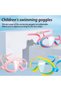 Children Swimming Goggles Anti-Fog UV Protection Leak-Proof Pool Nose Clip Earplugs for Boys Girls Teens Toddlers Ages 3-16 Light Blue - 5