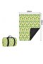 200x300cm Extra Large Foldable Waterproof Picnic Blanket (Green Leaf) - 5