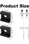 Two sets of cold shoe mounts, made of aluminum alloy, equipped with 6.35mm screws and hex keys, for SLR camera mounting, flash, LED light, monitor... - 2