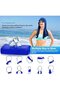 2-Pack U-Shaped Hooded Cooling Towels - Quick-Drying Microfiber UV Protective Beach & Gym Towels - 4