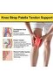 2 Pcs Adjustable Silicone Knee Straps - Patella Support & Tendon Pain Relief Band for Basketball, Running & Squats - 3